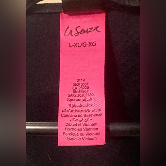 La Suiza Black Lingerie Top, Size L/XL - Picture 5 of 7